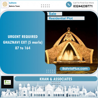 Residential Plot for Sale in Sector F - Ghaznavi Ext. Block -  Bahria Town, Lahore - (BP-122048)