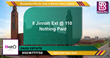Residential Plot for Sale in Sector E - Jinnah Ext. Block -  Bahria Town, Lahore - (BP-122129)