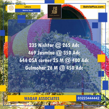Residential Plot for Sale in Sector E - Nishtar Block -  Bahria Town, Lahore - (BP-122220)