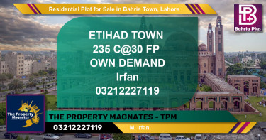 Residential Plot for Sale in Bahria Town, Lahore - (BP-122266)