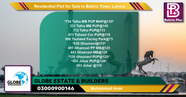 Residential Plot for Sale in Sector F - Talha Block -  Bahria Town, Lahore - (BP-122316)
