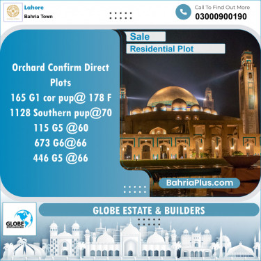 Residential Plot for Sale in Golf Phase 1 -  Bahria Town, Lahore - (BP-122339)
