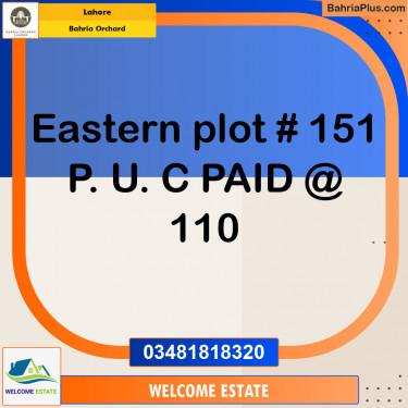 Residential Plot for Sale in Bahria Orchard, Lahore - (BP-122347)