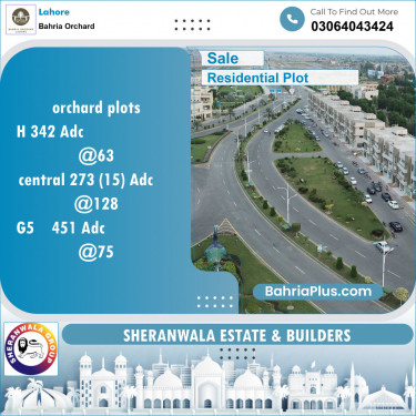 Residential Plot for Sale in Phase 2 - H Block -  Bahria Orchard, Lahore - (BP-122414)