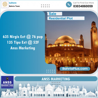 Residential Plot for Sale in Sector C - Nargis/Hussain Ext. -  Bahria Town, Lahore - (BP-122442)
