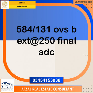 Residential Plot for Sale in Bahria Town, Lahore - (BP-122508)