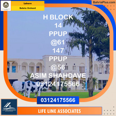 Residential Plot for Sale in Phase 2 - H Block -  Bahria Orchard, Lahore - (BP-122515)