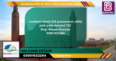 Residential Plot for Sale in Bahria Orchard, Lahore - (BP-122705)