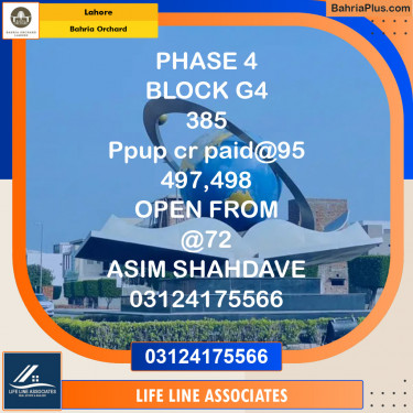 Residential Plot for Sale in Bahria Orchard, Lahore - (BP-122919)