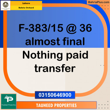 Residential Plot for Sale in Bahria Orchard, Lahore - (BP-122931)