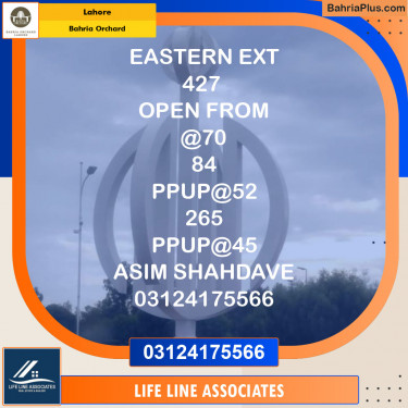 Residential Plot for Sale in Bahria Orchard, Lahore - (BP-123013)