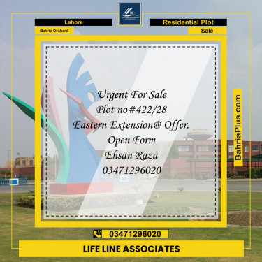 Residential Plot for Sale in Bahria Orchard, Lahore - (BP-123080)