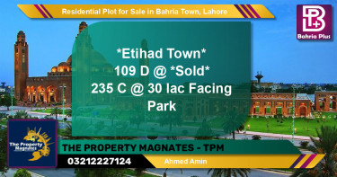 Residential Plot for Sale in Bahria Town, Lahore - (BP-123244)