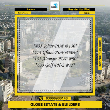 Residential Plot for Sale in Sector E - Johar Block -  Bahria Town, Lahore - (BP-123299)