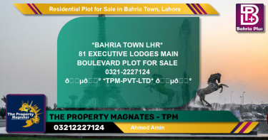 Residential Plot for Sale in Executive Lodges -  Bahria Town, Lahore - (BP-123308)
