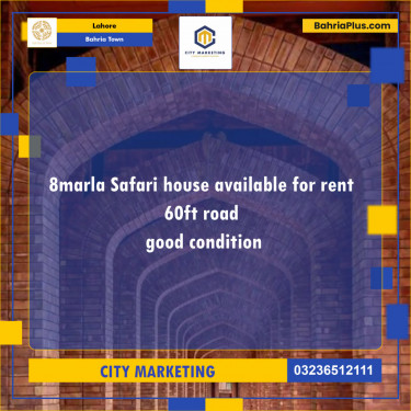 Residential House for Rent in Bahria Town, Lahore - (BP-123351)