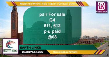 Residential Plot for Sale in Bahria Orchard, Lahore - (BP-123387)