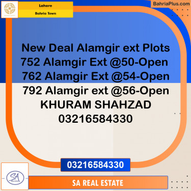 Residential Plot for Sale in Bahria Town, Lahore - (BP-123509)