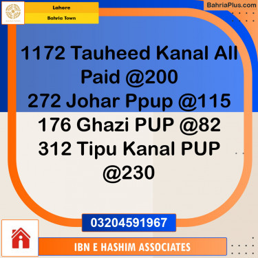 Residential Plot for Sale in Bahria Town, Lahore - (BP-123544)