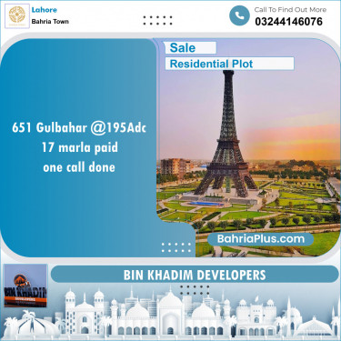 Residential Plot for Sale in Bahria Town, Lahore - (BP-123639)