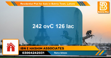 Residential Plot for Sale in Bahria Town, Lahore - (BP-123669)