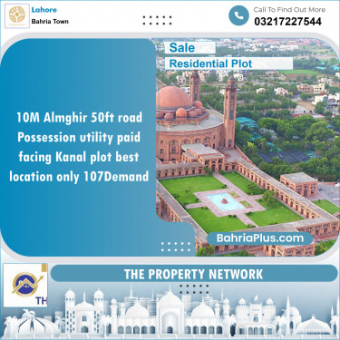 Residential Plot for Sale in Bahria Town, Lahore - (BP-123675)