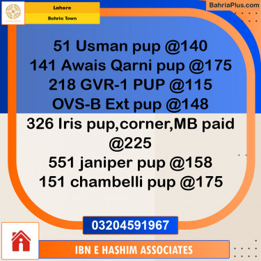 Residential Plot for Sale in Bahria Town, Lahore - (BP-123792)