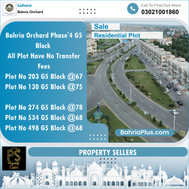 Residential Plot for Sale in Bahria Orchard, Lahore - (BP-123900)