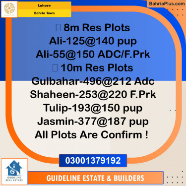 Residential Plot for Sale in Bahria Town, Lahore - (BP-123948)