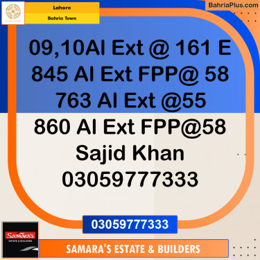 Residential Plot for Sale in Bahria Town, Lahore - (BP-124124)