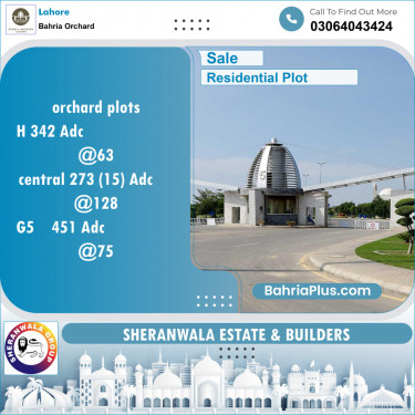 Residential Plot for Sale in Bahria Orchard, Lahore - (BP-124186)