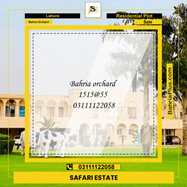Residential Plot for Sale in Bahria Orchard, Lahore - (BP-124187)