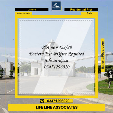 Residential Plot for Sale in Bahria Orchard, Lahore - (BP-124269)