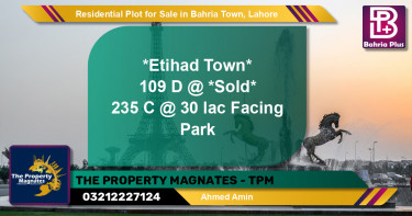 Residential Plot for Sale in Bahria Town, Lahore - (BP-124305)