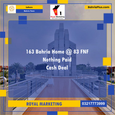 Residential Plot for Sale in Bahria Town, Lahore - (BP-124360)
