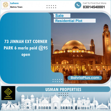 Residential Plot for Sale in Bahria Town, Lahore - (BP-124499)