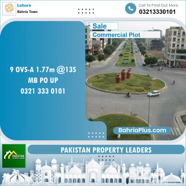 Commercial Plot for Sale in Bahria Town, Lahore - (BP-124508)