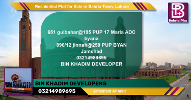 Residential Plot for Sale in Bahria Town, Lahore - (BP-124544)