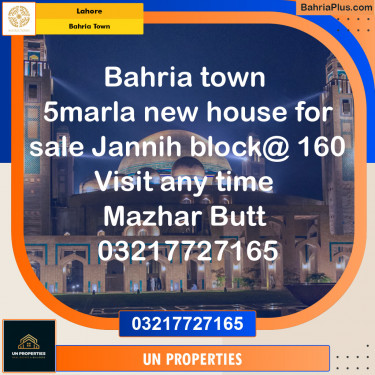 Residential Plot for Sale in Bahria Town, Lahore - (BP-124547)
