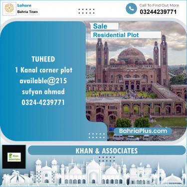 Residential Plot for Sale in Bahria Town, Lahore - (BP-124574)