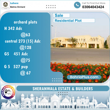 Residential Plot for Sale in Bahria Orchard, Lahore - (BP-124589)