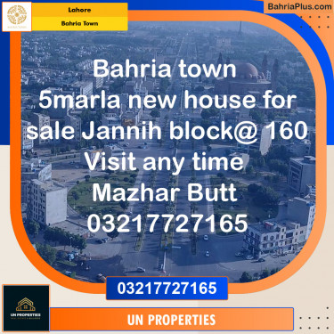 Residential Plot for Sale in Bahria Town, Lahore - (BP-124629)