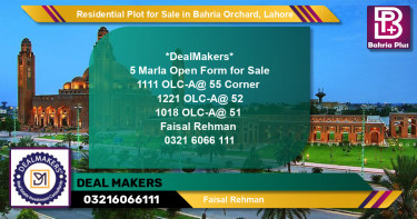 Residential Plot for Sale in OLC-A Block -  Bahria Orchard, Lahore - (BP-124636)