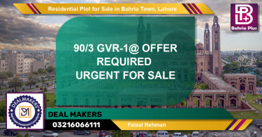 Residential Plot for Sale in Bahria Town, Lahore - (BP-124640)