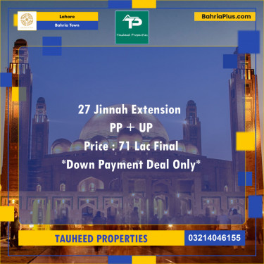 Residential Plot for Sale in Bahria Town, Lahore - (BP-124649)