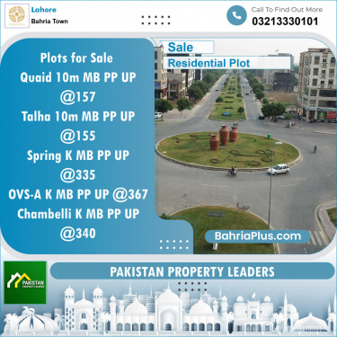 Residential Plot for Sale in Bahria Town, Lahore - (BP-124769)