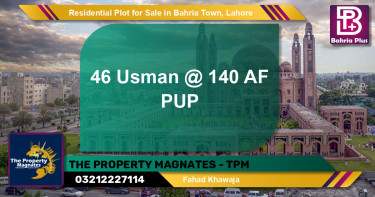 Residential Plot for Sale in Bahria Town, Lahore - (BP-124791)