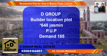 Residential Plot for Sale in Bahria Town, Lahore - (BP-124799)