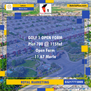 Residential Plot for Sale in Bahria Town, Lahore - (BP-125003)