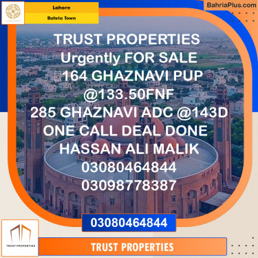 Residential Plot for Sale in Bahria Town, Lahore - (BP-125075)